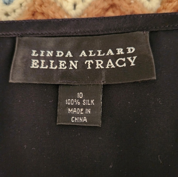 Linda Allard ELLEN TRACY 100% Silk Tank Top Size 10 - Picture 2 of 4
